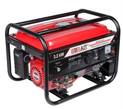 Генератор бензиновый BR3800-CU(Е) (2,9/3,2кВт,220В,50Гц),медная обмотка, электростартер+аккумулятор, 16шт/пал 02 01 048 029 - фото 392333