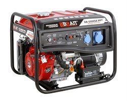 Генератор бензиновый GB-5500SE PRO (5,0/5,5 кВт,220В,50Гц, электрозапуск, выход под блок ATS, функция DUPLEX (пусковой ток) 9,4кВт)4шт/подд 02 01 097 035 - фото 392347