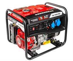 Генератор бензиновый GB-7500 PRO (7,0/7,5кВт,220В,50Гц., медная обмотка) 4/6шт/поддон 02 01 022 035 - фото 392351