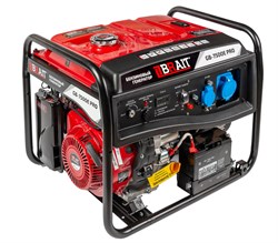 Генератор бензиновый GB-7500E PRO (7,0/7,5кВт,220В,50Гц, электростартер, медная обмотка) 4шт/поддон 02 01 035 035 - фото 392352
