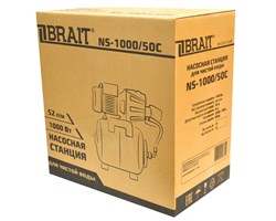 Станция насосная NS-1000/50C  ( чугун, 1000Вт, гидробак 50л, напор 50м, подача воды 52л/м) 15шт/подд 23 01 113 056 - фото 394331