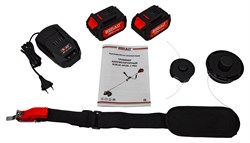 Триммер аккумуляторный BCBC40-4PUBL-2 PRO (2х20В,АКБ 2х4.0Ач,З/У 2.4А,3 лезвия,нож 255мм,толщина 1,6мм,леска 1,6мм,регулир.ручка) 32шт/подд 21 01 224 101 - фото 394510