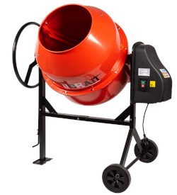 Бетоносмеситель BR-240 (950W, 240л) чугунный венец. Допустимая загрузка 159л, ремень 6PJ630, 6шт/пал 09 01 006 042