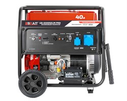 Генератор бензиновый GB-6500SELM PRO (6,0/6,5кВт;220В/50Гц;электрозап;выход под блок ATS,ф-я DUPLEX(пуск.ток)12кВт;2розетки;дисплей,бак 40л) 4шт/подд 02 01 109 035