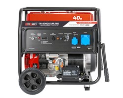 Генератор бензиновый GB-8000SELM PRO (7,5/8кВт; 220В/50Гц; электрозап;выход под блок ATS, ф-я DUPLEX(пуск.ток)15кВт;2розетки;дисплей,бак 40л) 4шт/подд 02 01 110 035