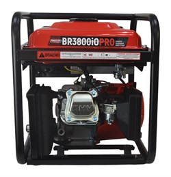 Генератор бензиновый инверторный BR3800iOPRO (3/3,2кВт, 6л.с., бак 9л, ручной стартер, открытый тип) 12шт/подд 02 01 085 075