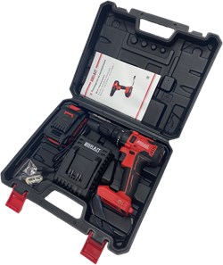 Дрель аккумуляторная BCD20SU (20В,Li-on,1 АКБ,зарядка,кейс,2Ач,2ск,30 Н-м,индикатор заряда, быстрозажимной патрон 10мм)5шт/уп 21 01 127 070