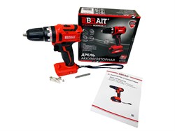 Дрель аккумуляторная BCD20SUBL-1 В ПОДАРОК УСТРО ЗАРЯД ШУРУПОВЕРТА BCD20S-3.0A (АКБ 1шт, 2Ач, бесщет.двиг,индикатор зар.,быстроз патрон 10мм) 21 01 130 070П7
