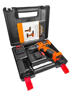 Дрель аккумуляторная DCD21-2 DAMAN (21В,Li-on,2 АКБ,зарядка,кейс,2Ач,2ск,48 Н-м,индикатор заряда,быстрозажим. патрон)10шт/кор 200/240шт/подд 21 01 141 093