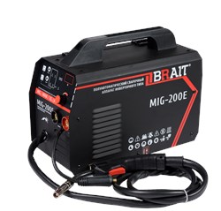 Инвертор сварочный полуавтомат MIG-200E (20-175А;d.провол.0,6-0,8мм;до 5кг; свароч.горелка встроен.,антизалипание,горячий старт)24/36/30/шт/пал 18 01 021 043