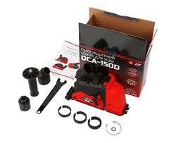 Кожух пылезащитный для УШМ DCA-150D(для штробления)(диам. диска УШМ150мм;посад.диам.шейки50мм;диам.патр.пылес.внутр/внеш.45/50мм)12шт/уп, 240шт/поддон 35 01 041 114