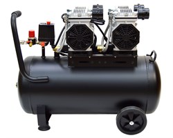 Компрессор воздушный KB-2500/50X2 (50 литров; 2,5Kw; 8bar, 420л/ м; без масляный) 6/8шт/поддон 20 01 034 043