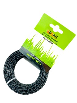 Леска триммерная BR 2,0*15 витой овал 20015 TWOV 300 шт/кор,  75шт/уп 06 07 077 019