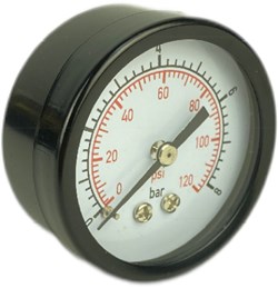 Манометр BRAIT G1/4"А (аксиальный) сталь, диаметр 50мм, 8бар, 200шт/кор 23 02 006 077