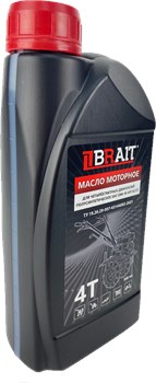 Масло моторное BRAIT для четырёхтактных двигателей полусинтетическое SAE 10W-40 API SL/CF 946мл (12/600шт/паллет) 07 01 003 079BR