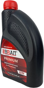 Масло цепное смазочное BRAIT PREMIUM для пильных механизмов 1л (12/600шт/паллет) 07 01 029 079