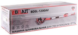 Машина шлифовальная (для стен и потолков) BDSL-1200AV (Жираф,1200Вт, 1000-2100об/мин, d круга 225мм,функция пылесоса, круговое освещение) 18шт/подд 21 01 271 109