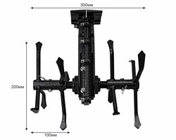 Насадка-культиватор 9шл. 26мм (CN) (насадка-гусиные лапки) без порошкового покрытия 6шт./кор. 06 07 208 019
