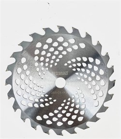 Нож для триммера BTB24-1 255*25,4 (24 зуба, диаметр 255мм, с победитовыми напайками) 50шт/уп 06 07 129 019