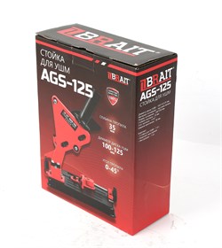 Стойка для УШМ AGS-125(Диаметр диска УШМ 100/110/125мм;Мат.основ-лист.железо;разм.осн.200*250мм;глуб.проп.35мм;угол проп.0-45°) 6шт/уп,240шт/подд 35 01 027 114