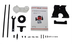 Фрезер электрический BRE 8/1300 (1300Вт,12000-30000об/мин,цанги6-8-12мм,диам.фрез30мм,глуб.фрезер.0-50мм,щетка№586 6,5-11-17) 4шт/уп 96/108/128шт/подд 21 01 039 054