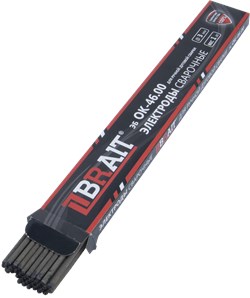 Электроды BRAIT ЭБ ОК-46.00 рутил-целлюлозное покрытие, для MMA сварки (3мм*350, 10шт/упак., 1кг) 18 02 083 094
