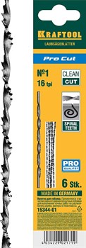 Полотна спиральные для лобзика, №1, 130мм, 6шт, KRAFTOOL "Pro Cut" 15344-01 - фото 41104