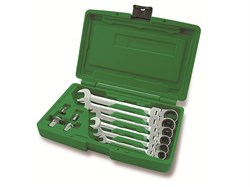 Набор ключей комбинир. с поворотн.трещоткой 8-19мм 10пр. TOPTUL (GAAI1003) GAAI1003