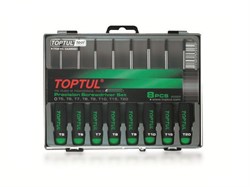 Набор отверток д/точн.работ TORX 8шт T5-T20 TOPTUL (GAAW0801) GAAW0801