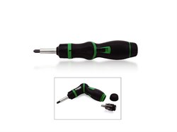 Отвертка реверсивная + биты + адаптер под головки 1/4" 8в1. TOPTUL (GAAR0901) GAAR0901