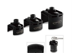 Съемник масляных фильтров универсальный 60-80мм TOPTUL (JDCA0108) JDCA0108