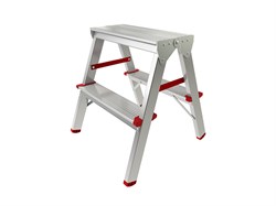 Лестница-стремянка алюм. двухсторонняя 44 см 2 ступ. 1,9кг PRO STARTUL (ST9941-02) ST9941-02