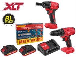 Набор аккум. инструмента WORTEX шуруповерт + гайковерт МЕГА АКЦИЯ в кор. ALL1 1329368