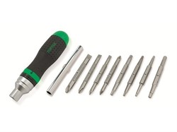 Отвертка реверсивная + удлинитель, биты 19в1. TOPTUL (GAAR1002) GAAR1002