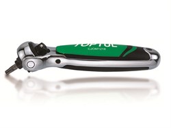 Трещотка 3/8" 72зуб. 160мм двухсторонняя с держателем для бит TOPTUL (CJOM1216) CJOM1216