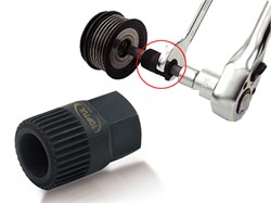 Съемник роликов 33 зуба под ключ 17мм TOPTUL (JDBD3317) JDBD3317