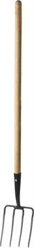GRINDA 180х220х1300 мм, четырёхрогие, с деревянным черенком, Кованые вилы (39721) - фото 42000