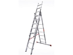 Лестница алюм. 3-х секц. 210/424/211 см 3х8 ступ. 14,8кг  NV3230 Новая Высота 3230308