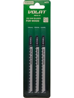 Пилка лобз. по дереву T301CD (3 шт.) ВОЛАТ 88010-10