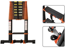 Лестница телескопическая 1-секц. алюм. 350см, 9 ступ. 8,5кг BLACK LINE STARTUL (ST9931-035) ST9931-035