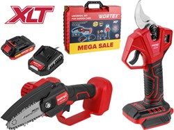 Набор аккум. инструмента WORTEX мини-пила + секатор в чем. ALL1 XLT SET СКИДКА -28% 1329851
