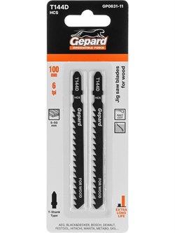 Пилка лобз. по дереву T144D (2 шт.) GEPARD GP0631-11