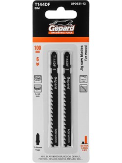 Пилка лобз. по дереву T144DF (2 шт.) GEPARD GP0631-12