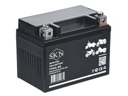 Аккумулятор стартерный для мототехники SKN YTX4L-BS (12V/4Ah/50A) [UTX4L-BS, CT 1204, MT 12-4] 0000115