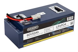 Литиевый тяговый аккумулятор Gelbert LiFePO4 (60V/52Ah/80A/3,120Wh) BT/Display 0000187