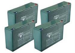 Комплект тяговых аккумуляторов RuTrike 6-EVF-32 (48V32A/H C3) 022726