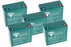 Комплект тяговых аккумуляторов RuTrike 6-DZF-20 (60V20A/H C2) 022838