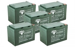Комплект тяговых аккумуляторов RuTrike 6-DZF-24 (60V24A/H C2) 022839