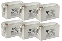 Комплект тяговых аккумуляторов RuTrike 6-EVF-120 (72V120A/H C3) 024678
