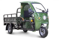Грузовой электротрицикл Rutrike D4 NEXT КАБИНА 1800 60V1500W Зеленый-2827 023400-2827